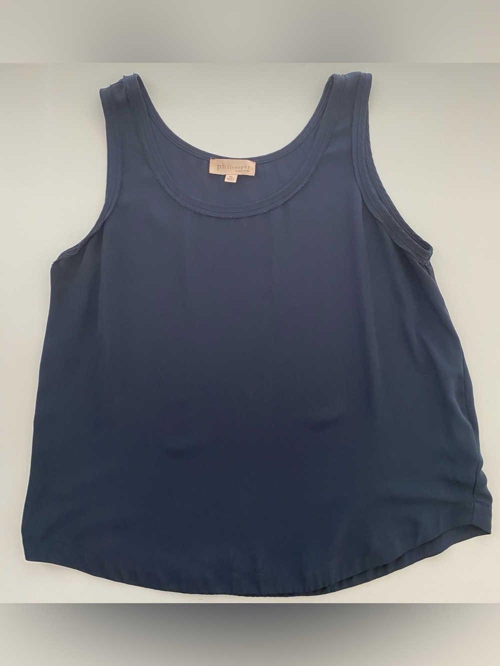 Philosophy Republic sleeveless navy blue , size X-Large, Tank Top,  scoop neck